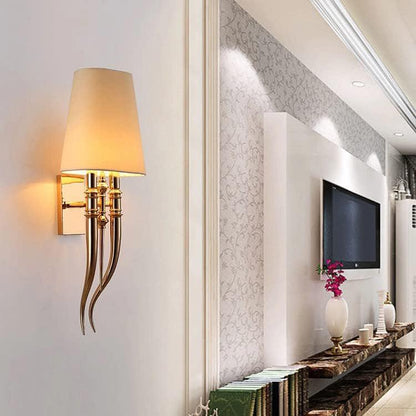 Fabric Shade Wall Light