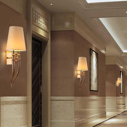 Fabric Shade Wall Light