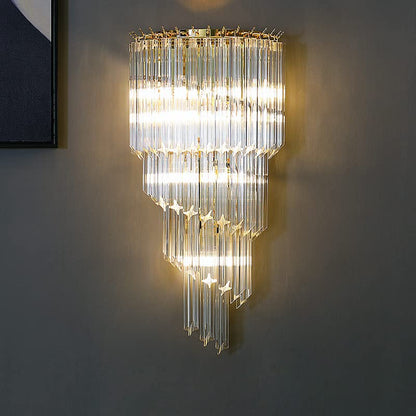 Glass Crystal Wall Light