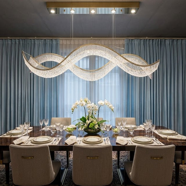 Crystal Linear Chandelier