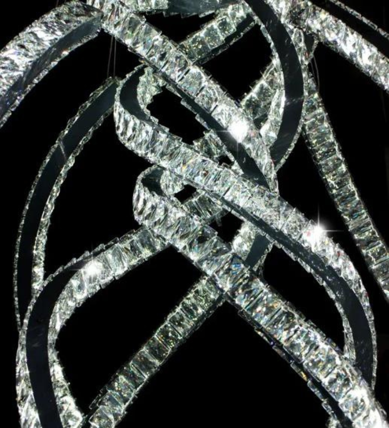 Stello Lotus LED Double Height Chandelier