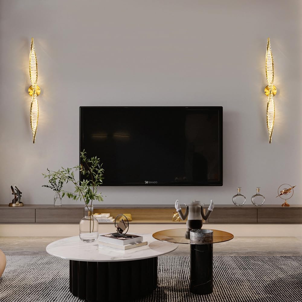 Modern Crystal Wall Light 80 cm