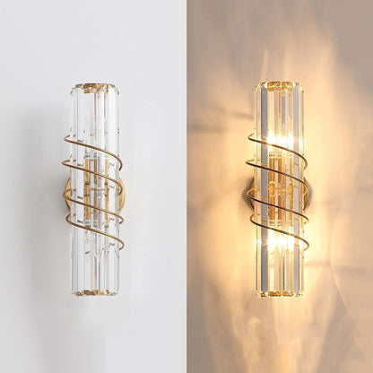Spiral Crystal Wall Light – Glamour in Every Curve