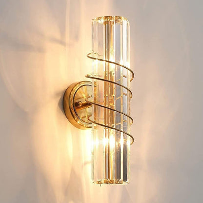 Spiral Crystal Wall Light – Glamour in Every Curve