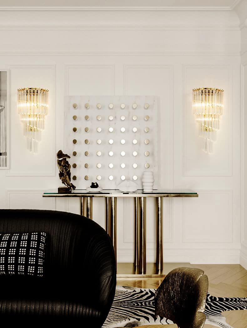 Glass Crystal Wall Light