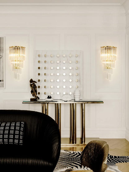 Glass Crystal Wall Light