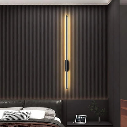 LED Black Long Modern Wall Light 60 cm