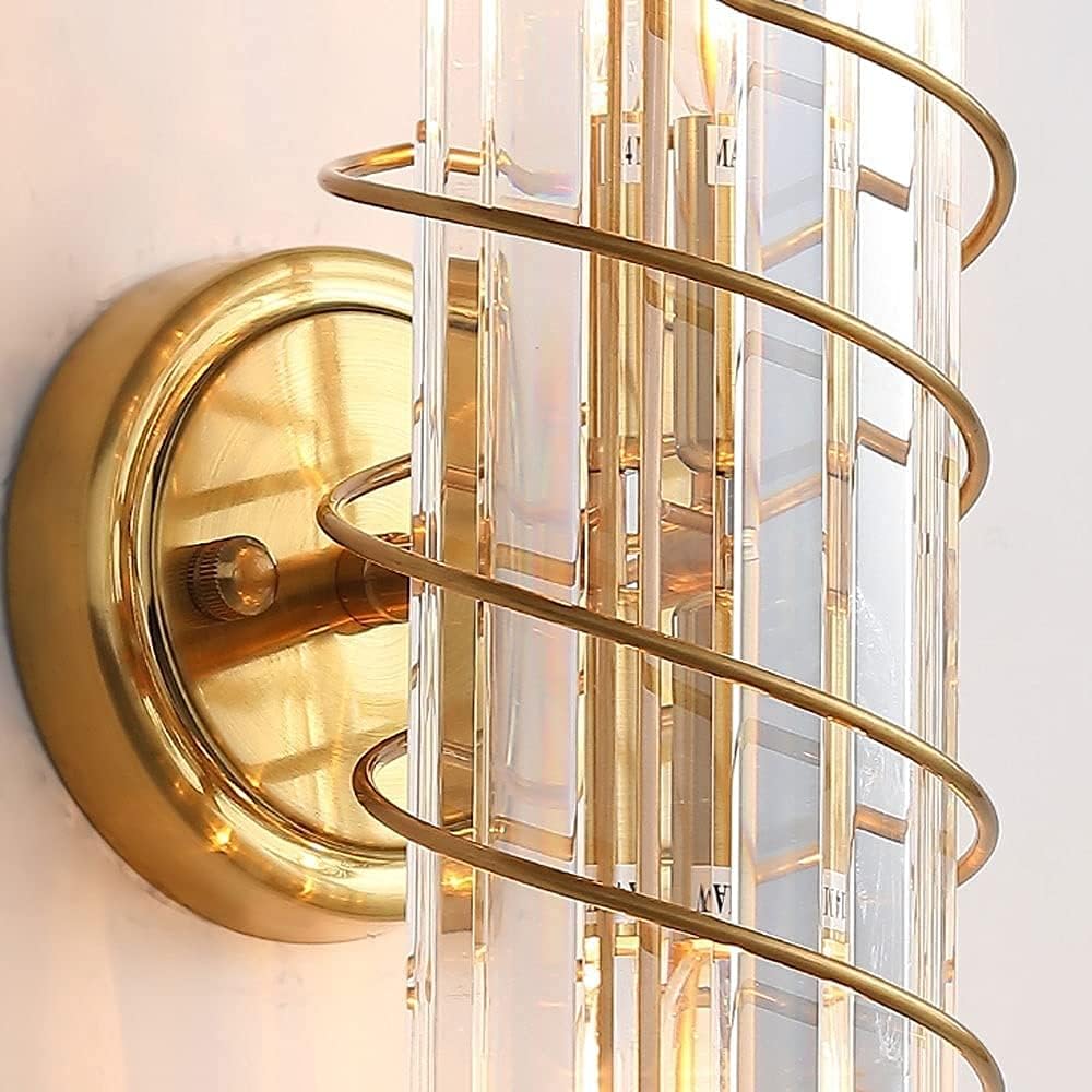 Spiral Crystal Wall Light – Glamour in Every Curve