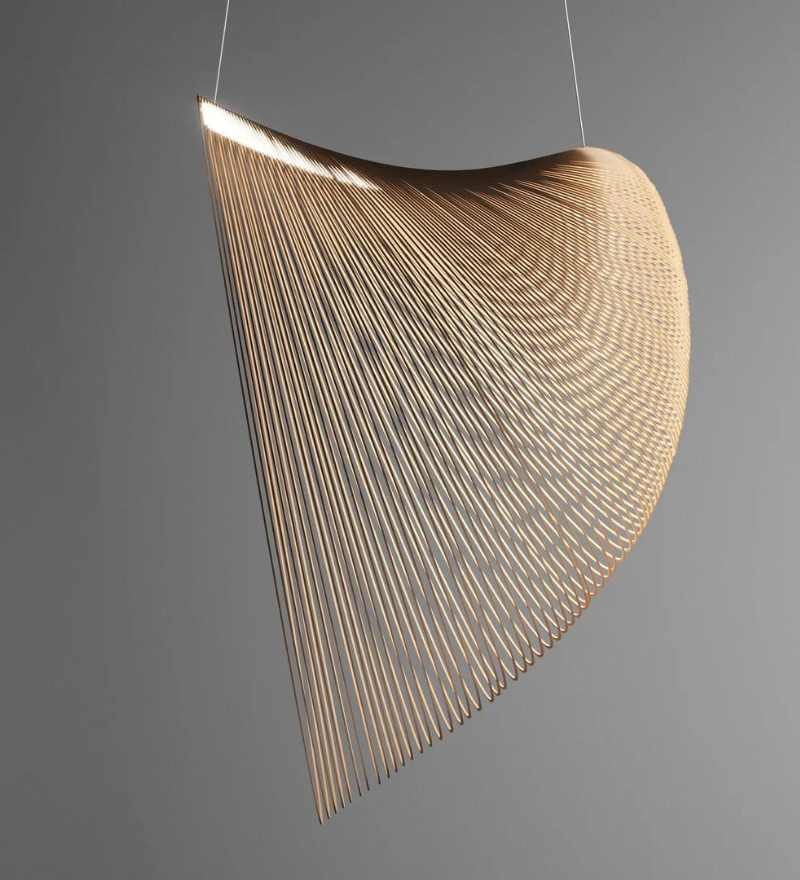 Stello Bamboo Ring Chandelier