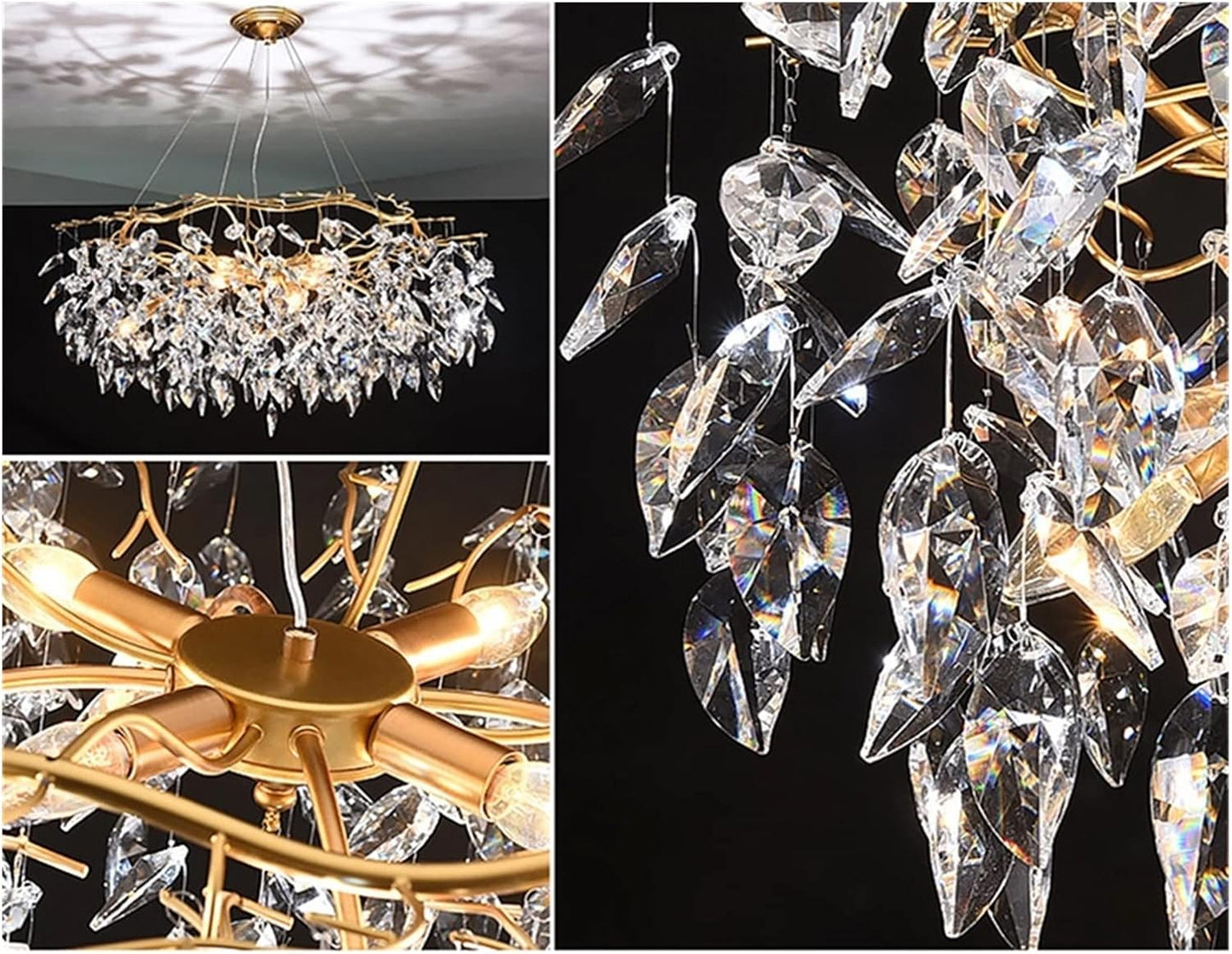 Modern Gold Crystal Chandeliers 100 CM