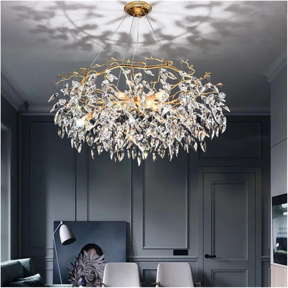 Modern Gold Crystal Chandeliers