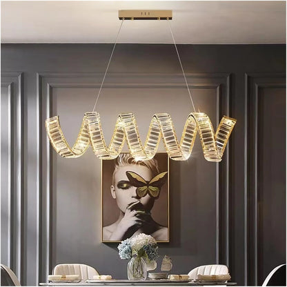 Modern Wave Shape Chandelier