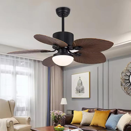 Chandelier Ceiling Leaf Fan with LED Light