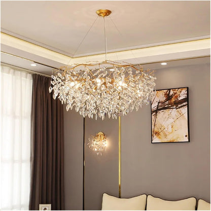 Modern Gold Crystal Chandeliers