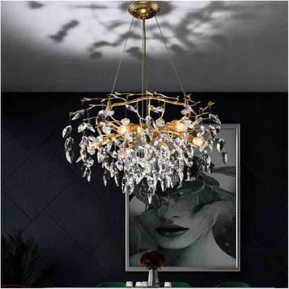 Modern Gold Crystal Chandeliers