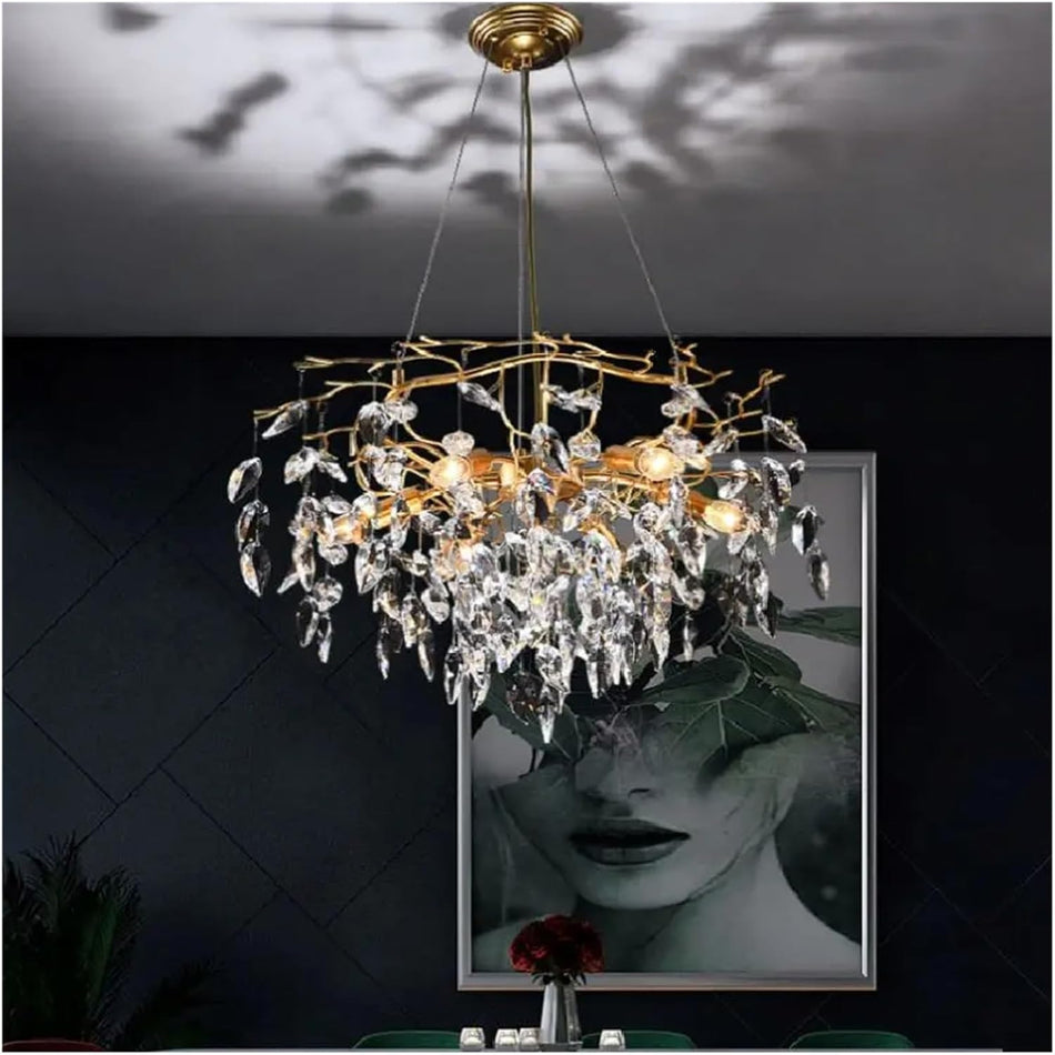 Modern Gold Crystal Chandeliers 60 CM
