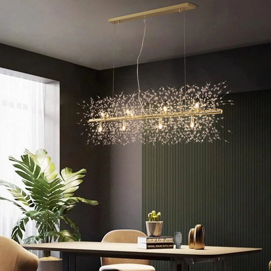 Rectangular Crystal Chandelier