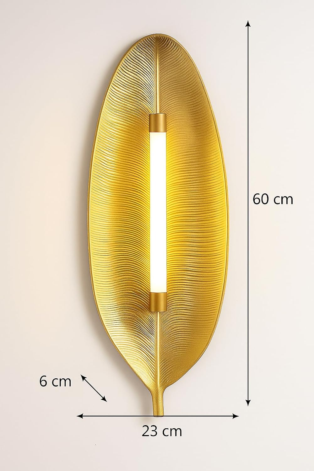 Gold Leaf Wall Light – Decorative Modern LED Sconce for Bedroom & Living Room