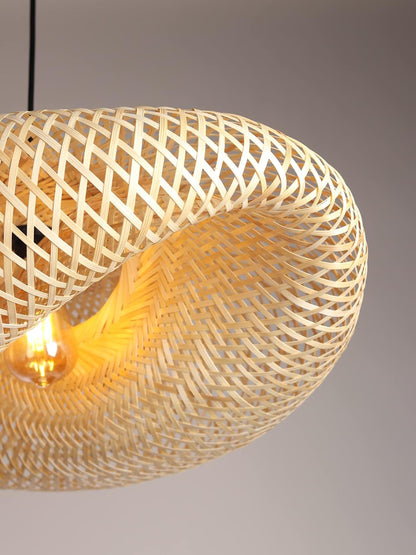Rattan Bamboo Medium Pendant Light