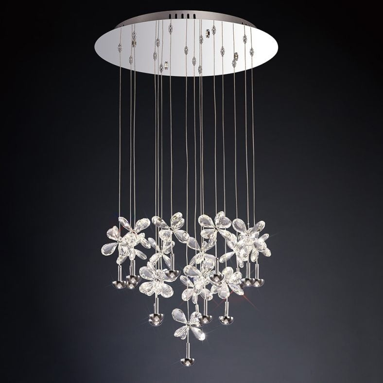 Diyas Aviva Round 16 Light Chandelier