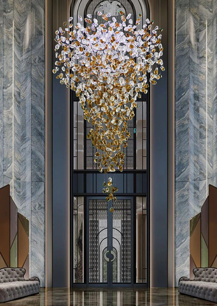 Stone Double Height Chandelier