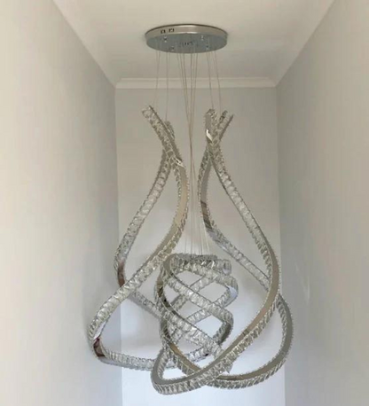 Stello Lotus LED Double Height Chandelier