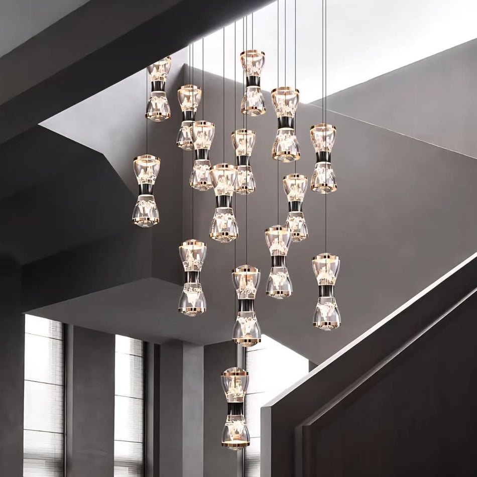 19 Lights Double Height Chandelier