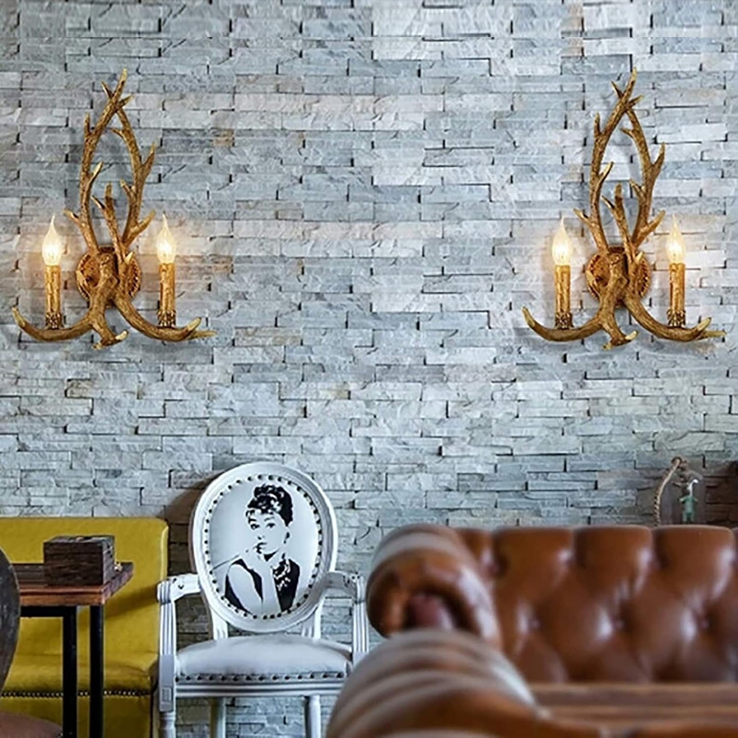 Deer Horn wall Light