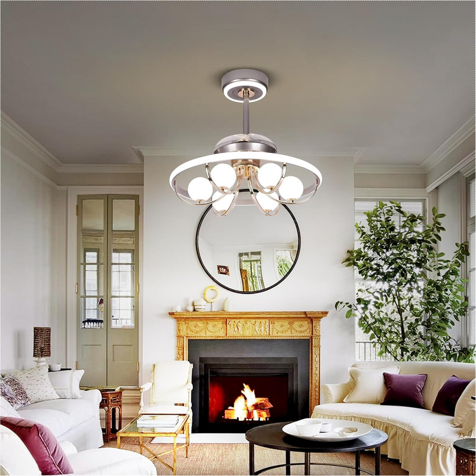 Aurora Gleam Fan Chandelier