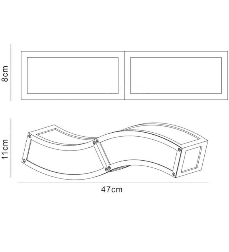 Duna wall lamp - 2 light