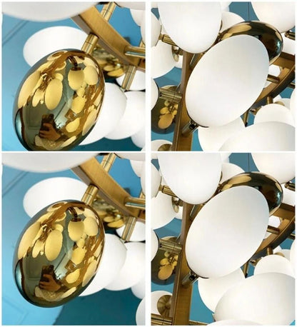 Celestial Modern Double Height Chandelier