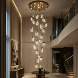 Luxury Crystal Double Height Chandelier