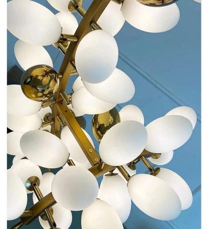 Celestial Modern Double Height Chandelier