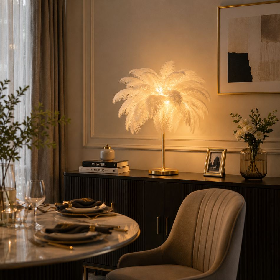Feathora Eclipse Table Lamp