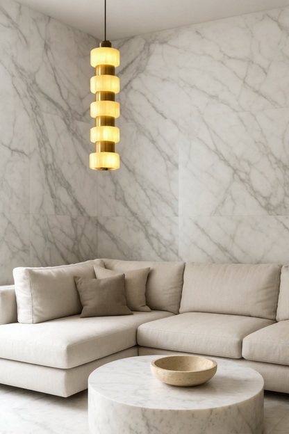 Led Gold Pendant Light