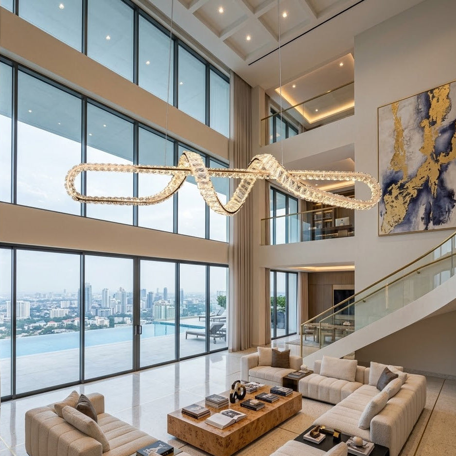 Crystal 100 Cm Chandelier