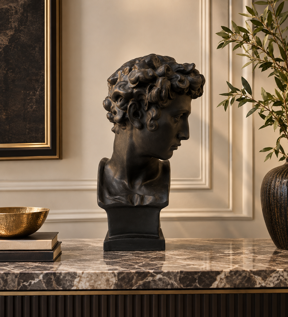 Classical Greco-Roman Male Bust Sculpture