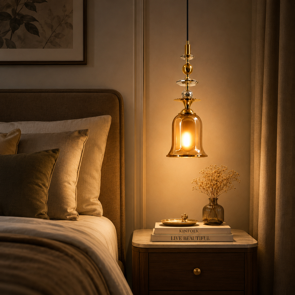 Cage Blown Pendant Light