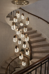 Luxury Crystal Double Height Chandelier
