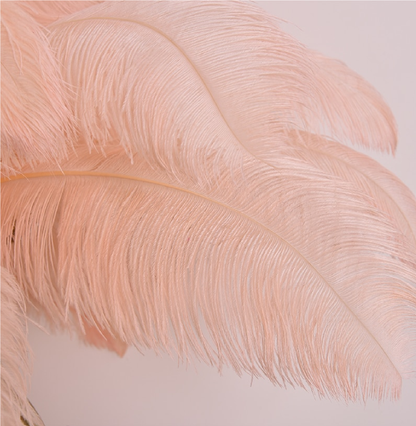 OSTRICH FEATHER FLOOR LAMP