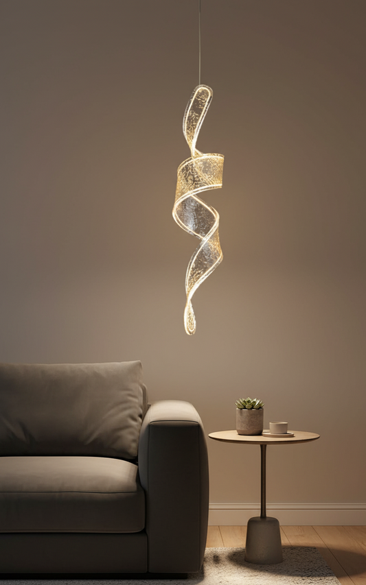 Modern LED Curvy Pendant Light
