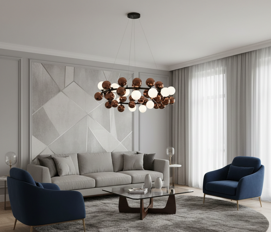 Orbit Cluster Ring Chandelier