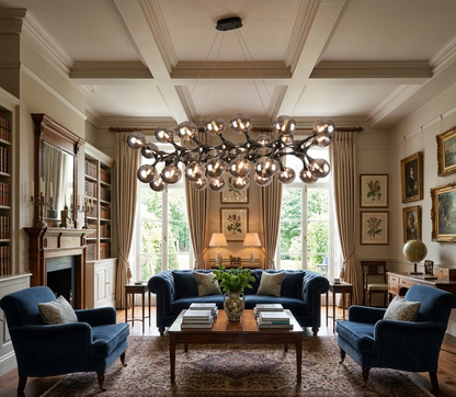 Molecular Orb Chandelier