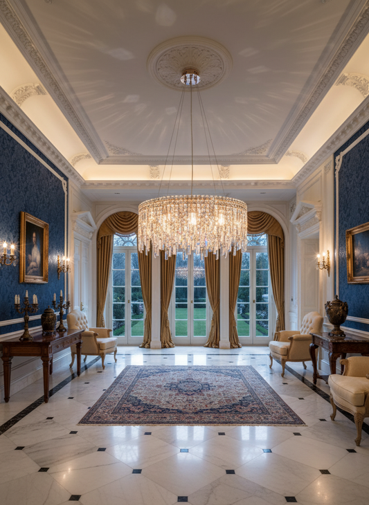 Crystal Cascade Chandelier