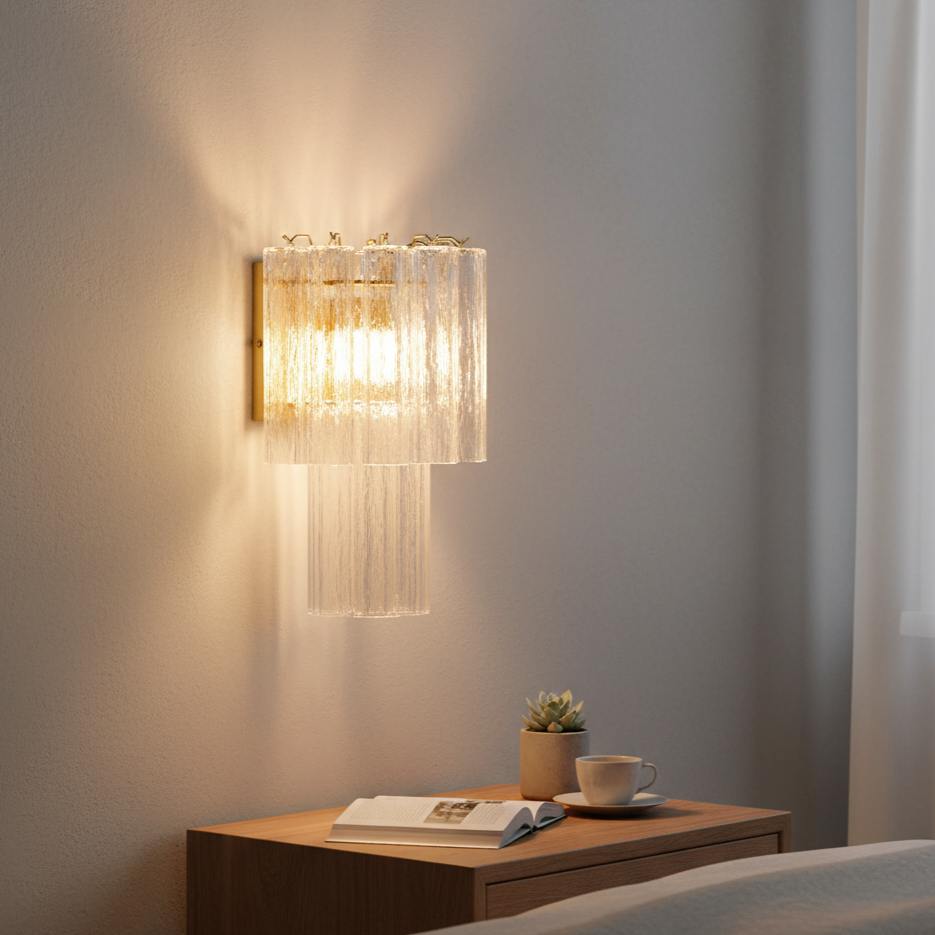 Stello Glass Wall Light