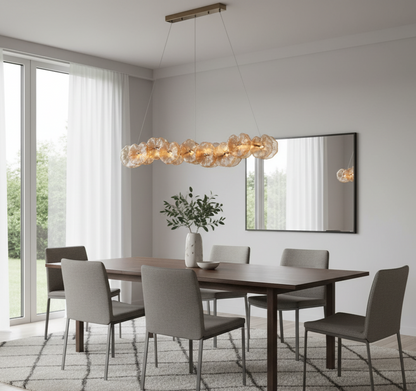 Modern Linear Flower Led Chandelier