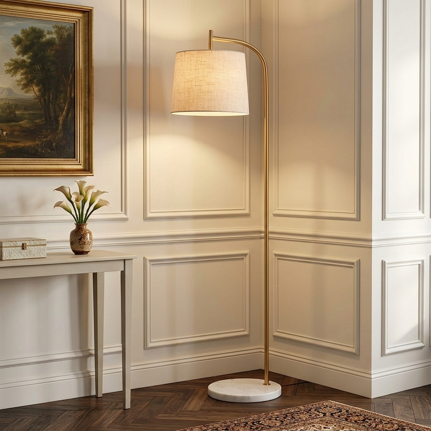 Fabric Shade Floor Lamp