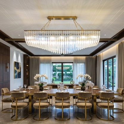 Opulent Cascade Chandelier