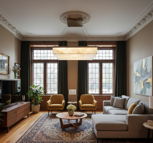 Alabaster Led Chandelier