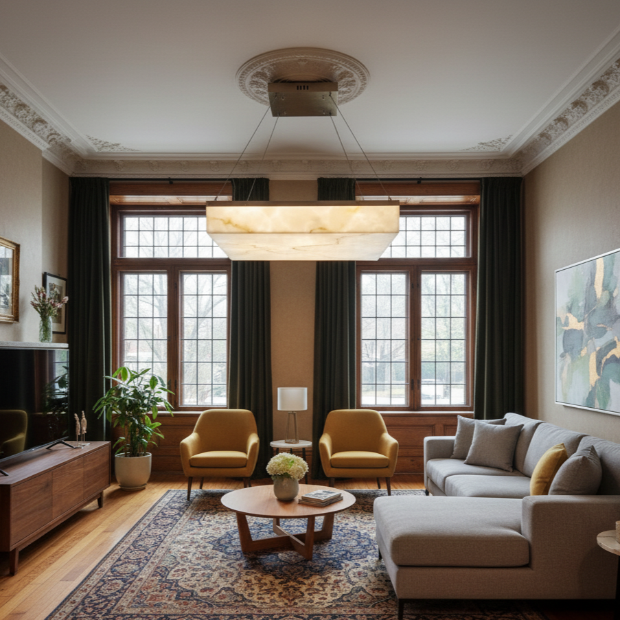 Alabaster Led Chandelier